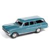 Auto World Scale Premium 2021 Release 2 B Chevy II Nova 400 Station Wagon Aqua 164 "1963 (Azure Poly)"