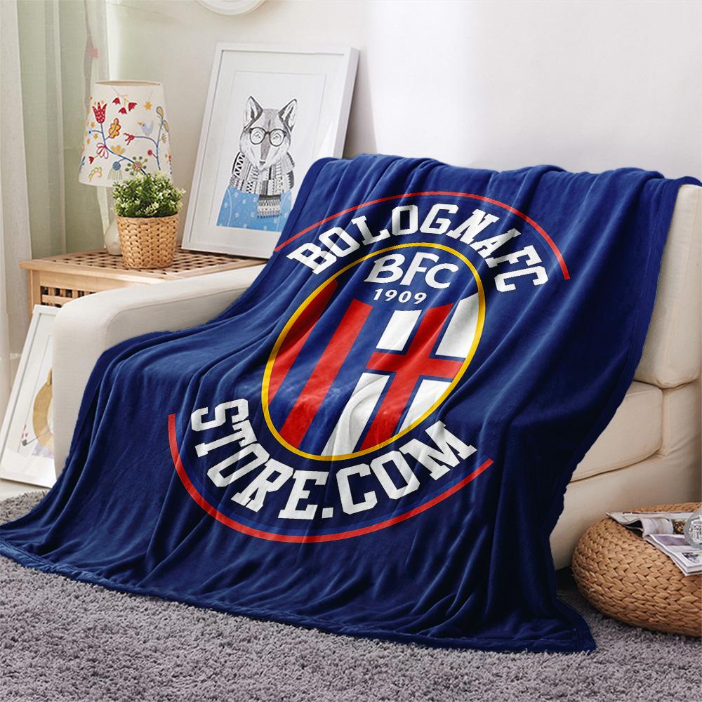 Bologna Flannel Blanket, High quality Comfortable for All Seasons, Home Decor, Warmth and Comfort