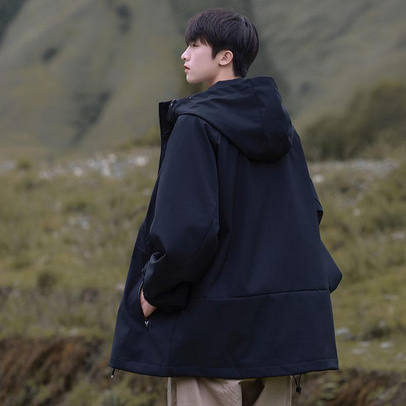 Chaqueta para hombre y mujer, para primavera, estilo pareja, chaqueta softshell, para hombre, impermeable, cortavientos, deportes de ocio, desmontable