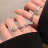 Thorn Rose Vine Couple Ring - Cold Opened Index Finger Ring - Adjustable Small-Size Finger Ring