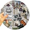 50 Pieces of Retro Medicine Bottle Label Cartoon Stickers for Decorating DIY Waterproof PVC Stickers for Mobile Phones and Guitars
