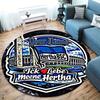 Hertha BSC Custom Name Round Area Rug,Carpet Rug for Living Room Bedroom Sofa Playroom Decor,Non-slip Floor Mat