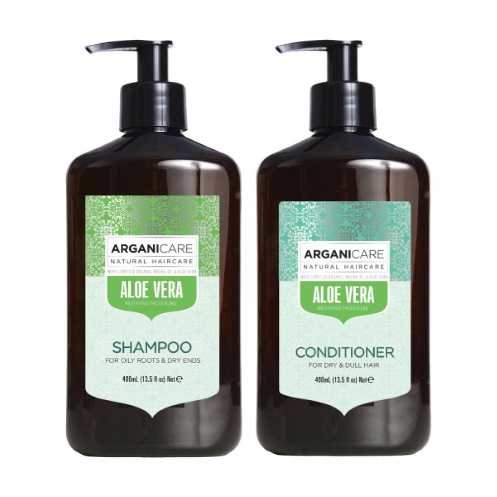 Arganicare Aloe Vera   Argan Oil Dry Hair Shampoo 400ml+Hair Conditioner 400ml none