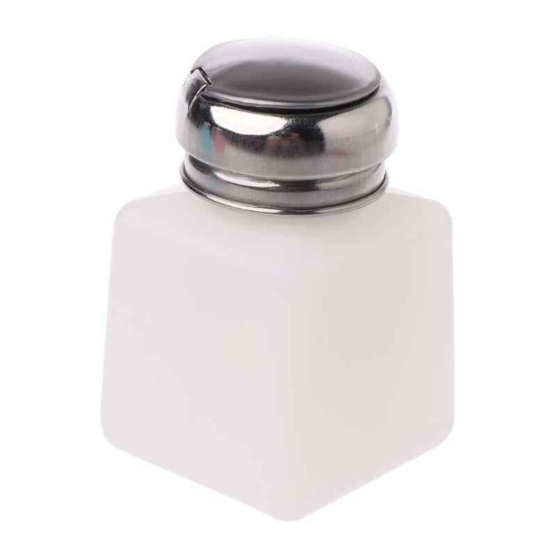 Plastic Square Bottle with Stainless Steel Cap Cover Bottle Container