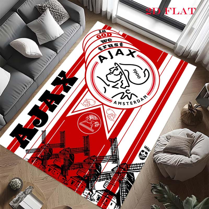 Ajax Logo Carpet Rug for Living Room Bedroom Home Sofa Decoration,Kids Play Nonslip Floor Mat