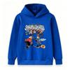 Kids Boys Girls Pullover Hoodie, Cute Cartoon Ice Hockey Team Printed Warm Casual Hooded Sweatshirt, Comfy Long Sleeve Pullover for Daily Wear Sports
