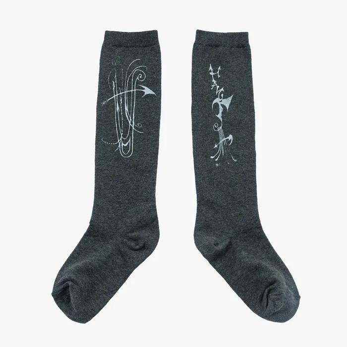 HLMN & HARP KNEE SOCKS / GRAY