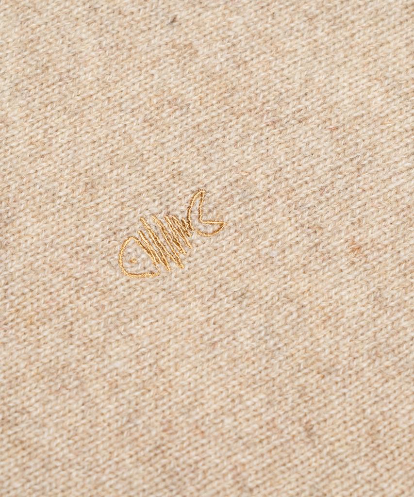 Edeunbeoleokeulleob Shetland Wool Fish Knit (Beige)