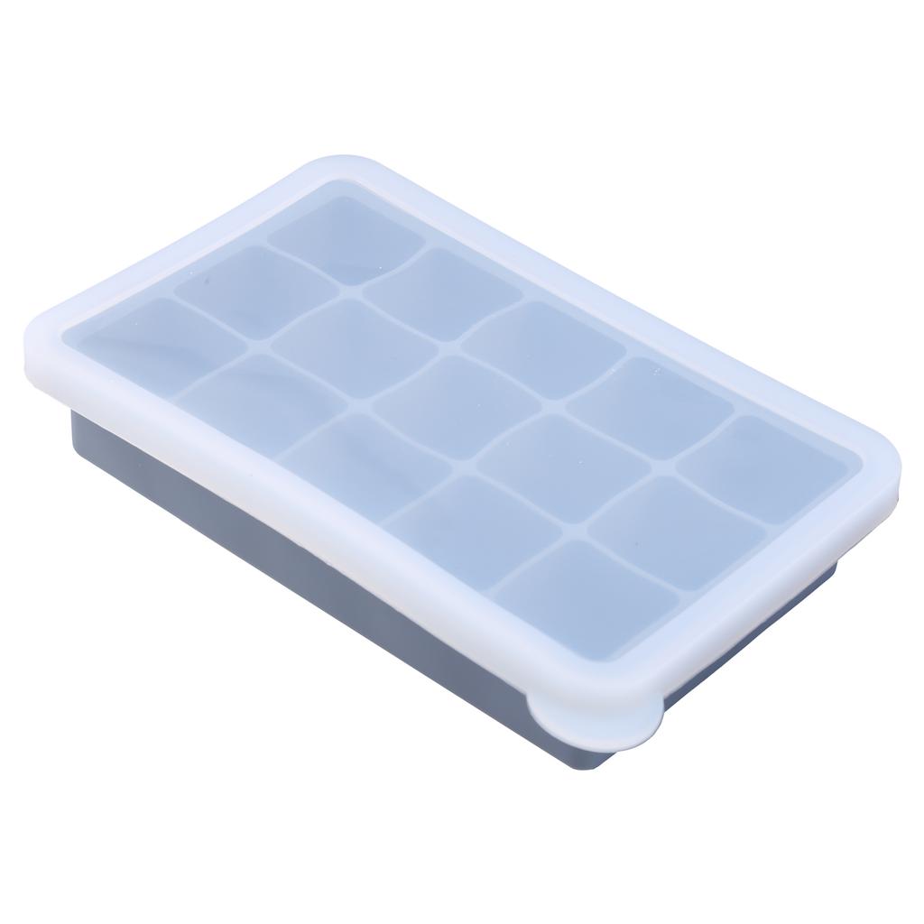 Ice Cube Trays Premium Silicone Ice Cube Moulds with Lid Flexible BPA-Free for Chilled Drinks Whiskey Cocktails Reusable