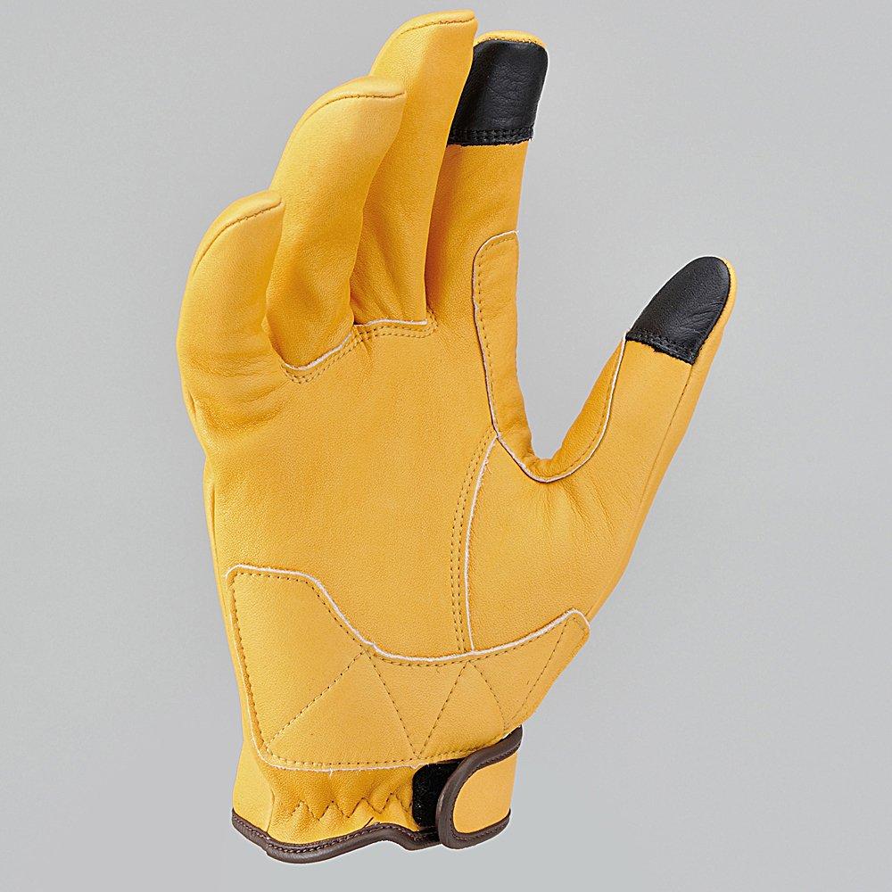 Daytona Super Premium Motorcycle Gloves Genuine Leather Made In Japan Inner Sewing Gun Cut Short Camel L Size 96819 Spring/Summer/Autumn/Winter