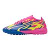 Puma Ultra Match Energy TT Versatile Comfortable Soccer Shoes Men Soccer Shoes Pink Blue Yellow 107544-01