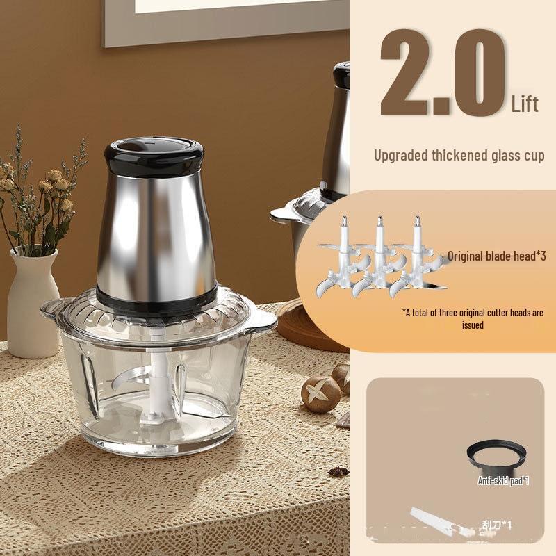 JINGRX Household Stainless Steel Meat Grinder