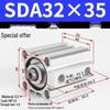 SDA Series Pneumatic Cylinders: Sizes 12 to 100mm, Stroke 35 to 90mm
