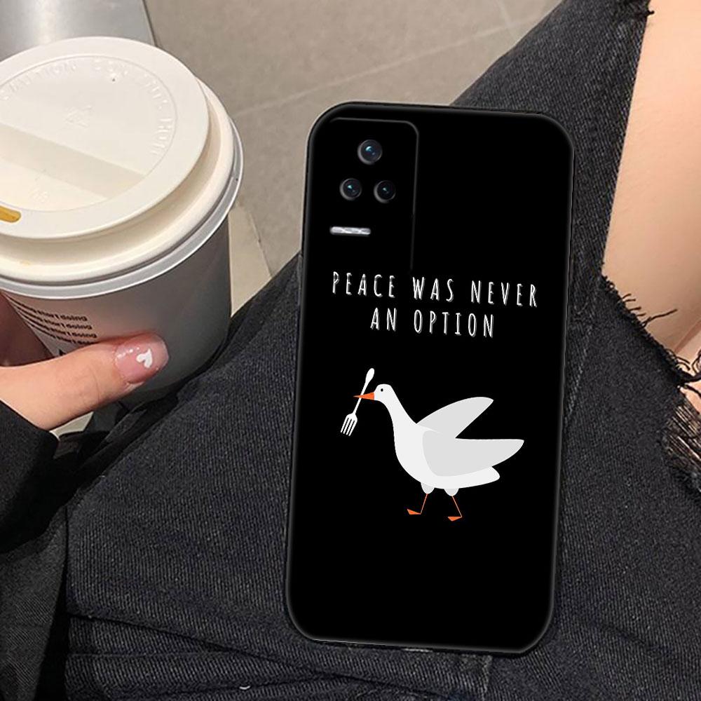 Cartoon Duck Goose Phone Case For Redmi K60 K40 K30 15 15C 14C 13C 12C 12 10 10C 9T 9C 9A 9 8 8A A1 A2 A3 Pro Plus Cover Case