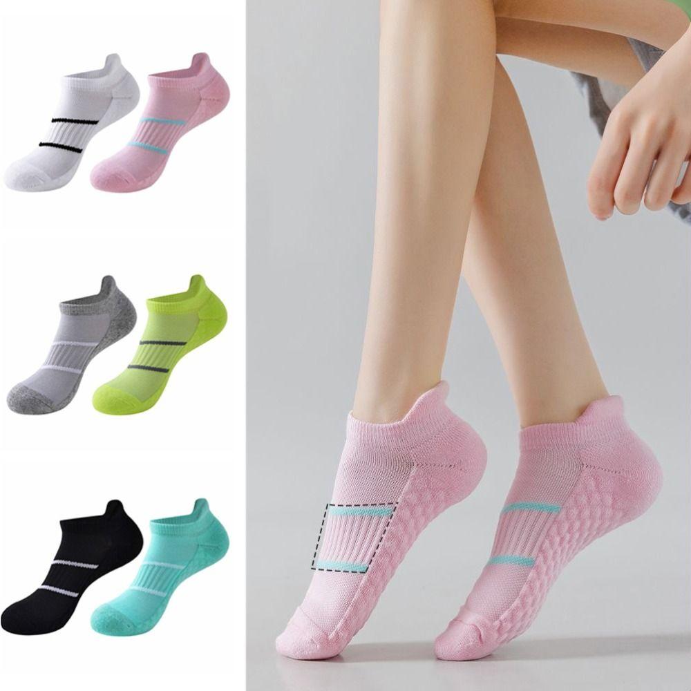5Pairs Anti-slip Striped Invisible Socks Breathable Ear Lifting Socks Simple Ankle Thin Socks  Boy