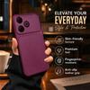 Electroplated Bumper Leather Case for realme Note 80 Full Big Window Camera Protector Cover