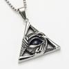 Delicate Devil's Eye Necklace Triangle Women Pendant Necklace  Valentine's Day Gift