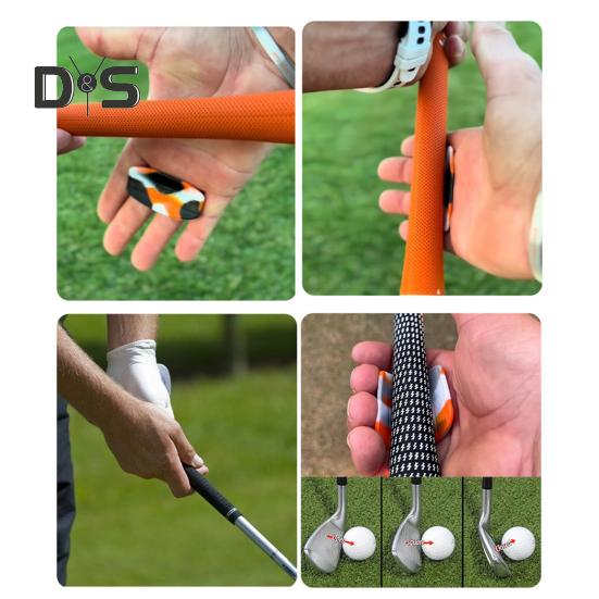 Impugnatura da allenamento in silicone per golf, antiscivolo, per la precisione dello swing, a forma di T, per uomini e donne, accessorio per l'allenamento del golf