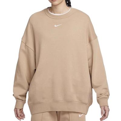 Fleece Crew Neck Warm Pullover Long Sleeve Sweatshirt Women Tops DD5633-200
