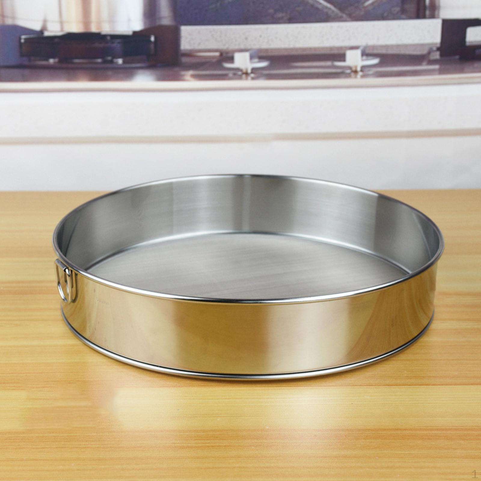 

Дуршлаг для муки, ручной фильтр с мелкой сеткой, 60 ячеек, многофункциональный небольшой фильтр для масла для выпечки 25cmx5.2cm