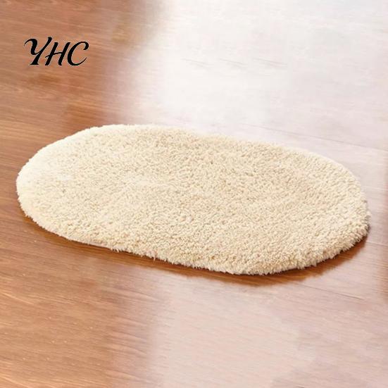 Effen Kleur Pluizig Antislip Waterabsorberend Badkamer Slaapkamer Mat Kussen Tapijt Vloerkleed