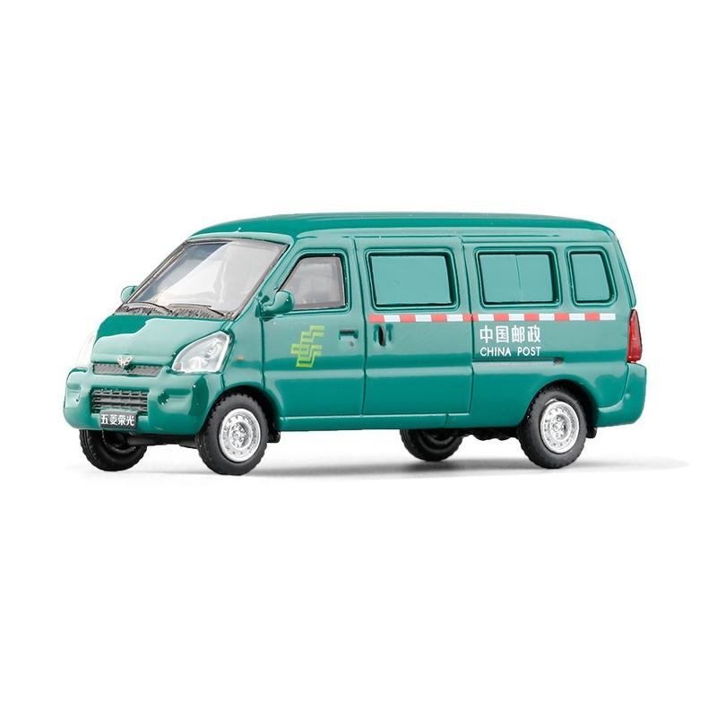 1/64 WULING Chevrolet N300 Move Van Miniature JKM 1:64 Diecast Metal Vehicle Bus Collection Free Wheels Gift For Boys Children