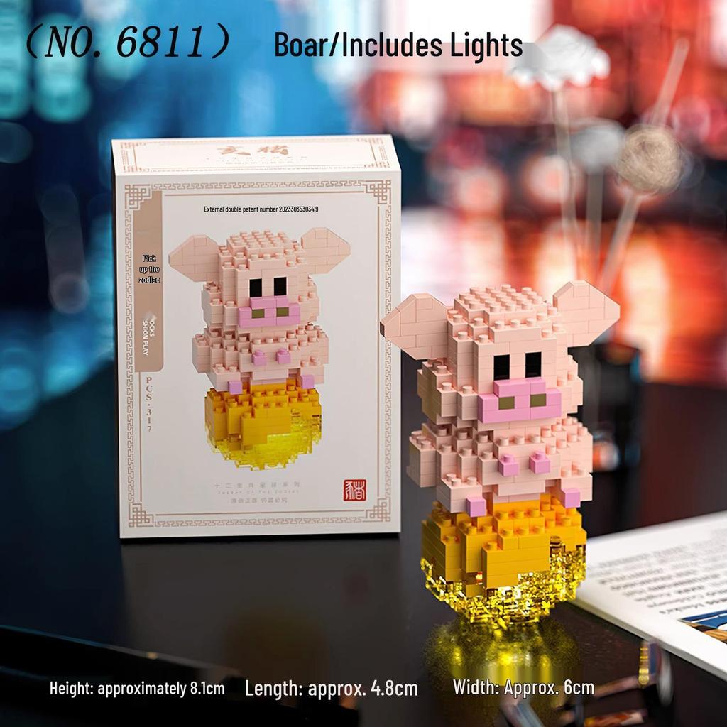 Compatible Lego Micro Cartoon Figurine Building Block - Educational Toy for Kids