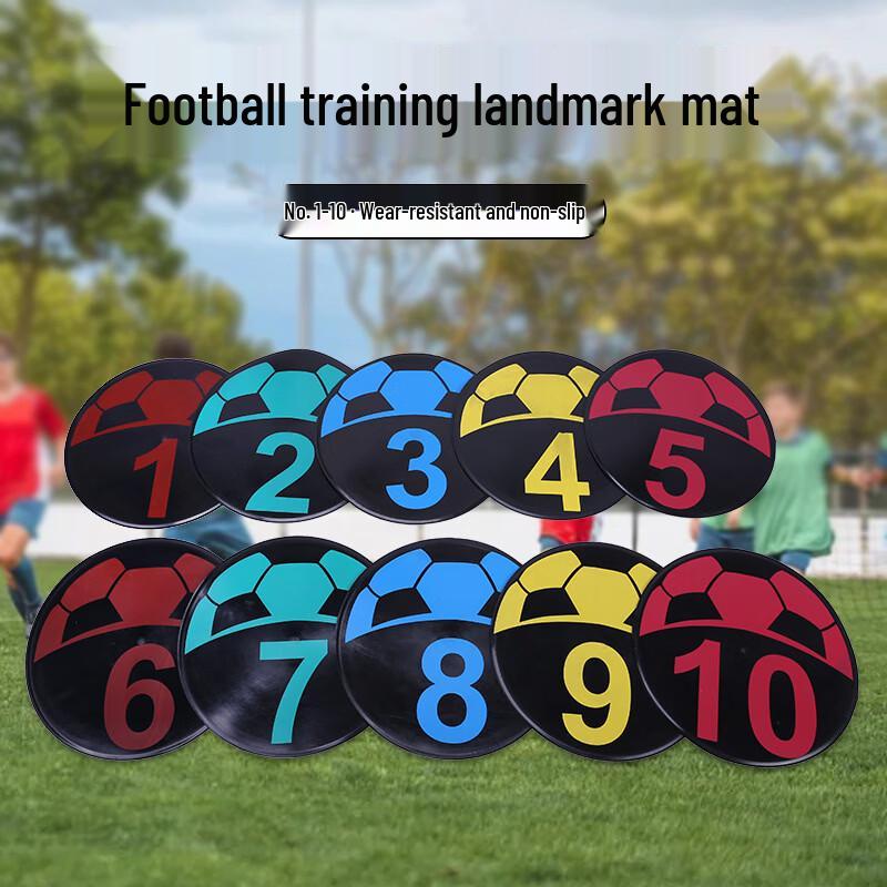 Football Training Numbered Marker Disc Set