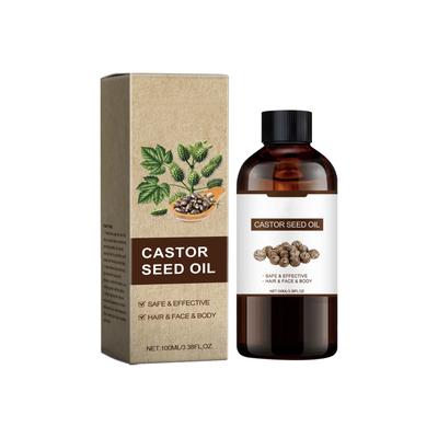Skin Care Castor Oil Nourishing Moisturizing Hydrating Nourishing Activate Hair Follicle Care Smooth Essence100ML