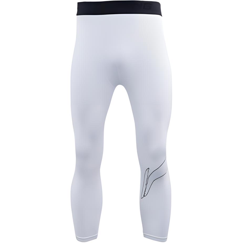 Li-Ning Color Block Slim Fit Stretch Knit Cropped Sports Pants Men Bottoms White AUQS059-2