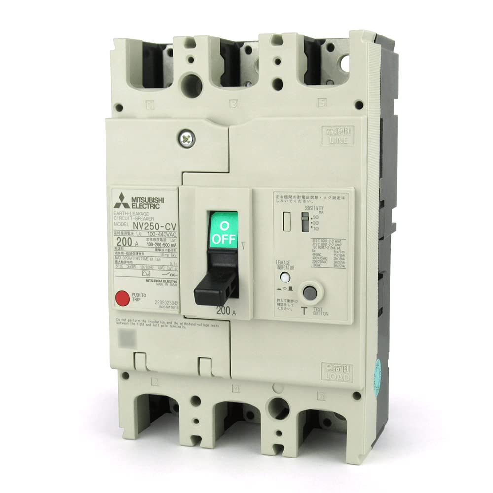 

Mitsubishi Electric 3P 200A NV250-CV 1.2.500MA