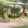 3-piece Folding Bistro Set In Solid Acacia 3375688