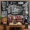 Coffee Theme Wallpaper Blackboard Hand-Painted Coffee Retro Mural Coffee Shop 3d Wall Paper Fast Food Restaurant Wallpaper