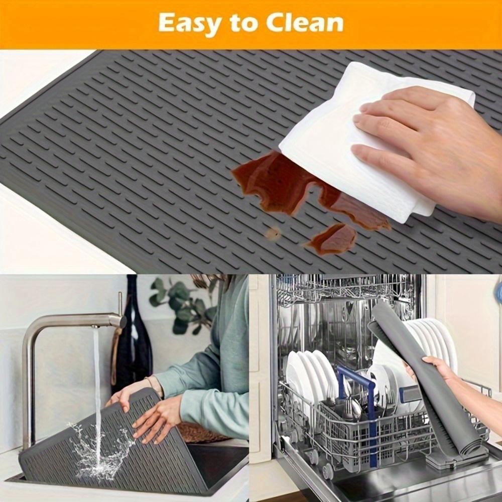 Flexible Silica Gel Furnace Cover Heat-resistant Protection Device Is Easy To Clean When Used for Ceramic and Glass Top Stove Kitchen Countertops.