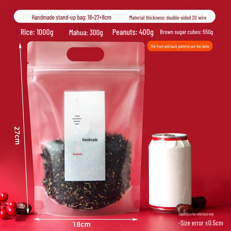 

Пакет Зиплок Ручной Работы Снежинка для Печенья - Портативный, Прозрачный, Герметичный