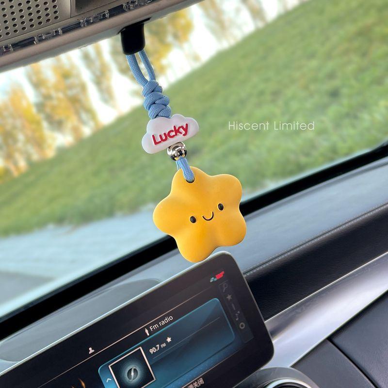 2026 New Model New Year Gift Lucky Star Car Hanging Ornament Aromatherapy Car Diffuser Stone Decoration Accessory for Women