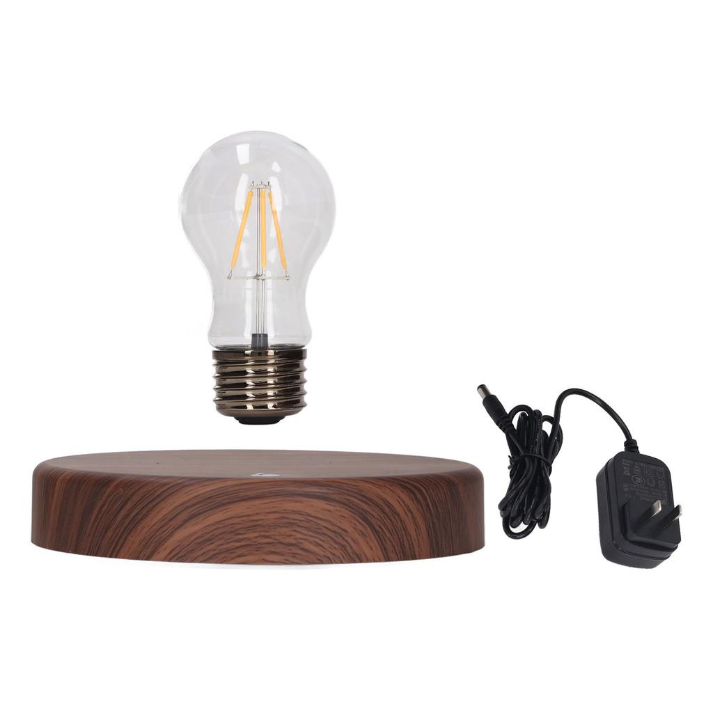 Floating Light Bulb Desk Lamp 360 Degree Rotation Wireless LED Magnetic Levitating Lamp with Base