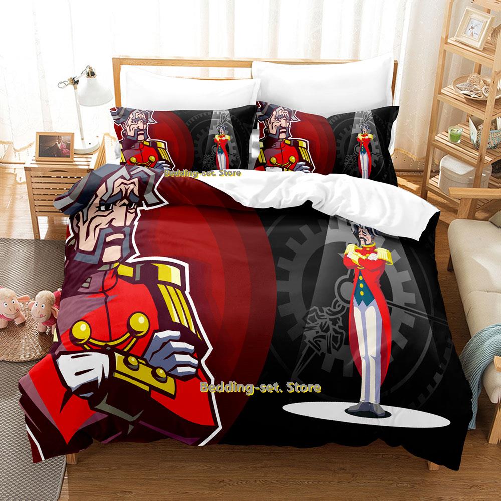 Game Ghost Trick Bedding Set Single Twin Full Queen King Size Bed Set Adult Kid Bedroom Duvetcover Sets Personality Anime Bed