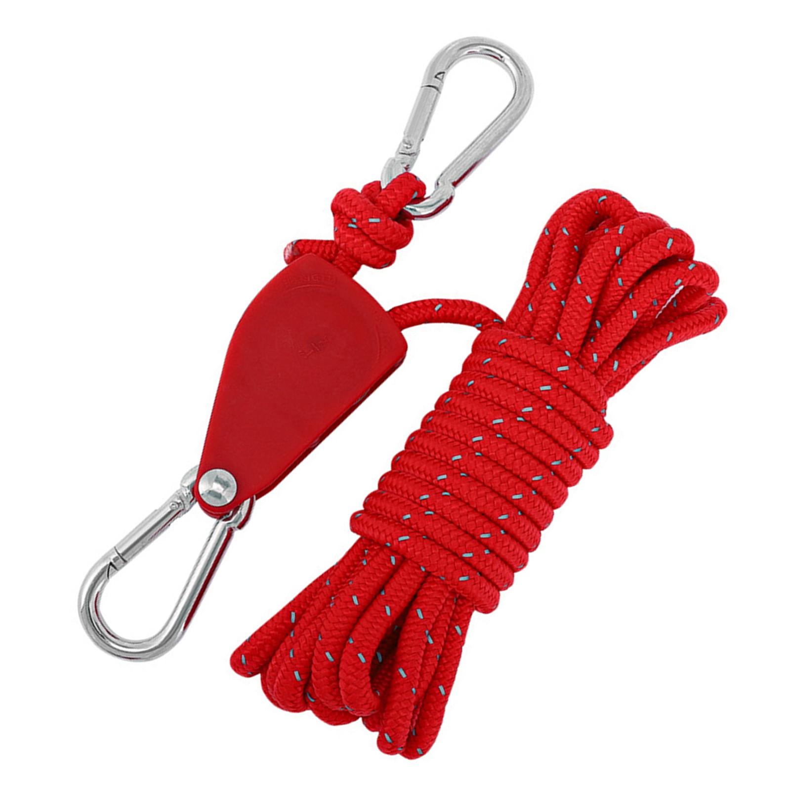 

Camping Tent Rope Thicked Reflective Tent Rope Pulley Cordwith Metal Tensioner for Camping Hiking Canopy Shelter