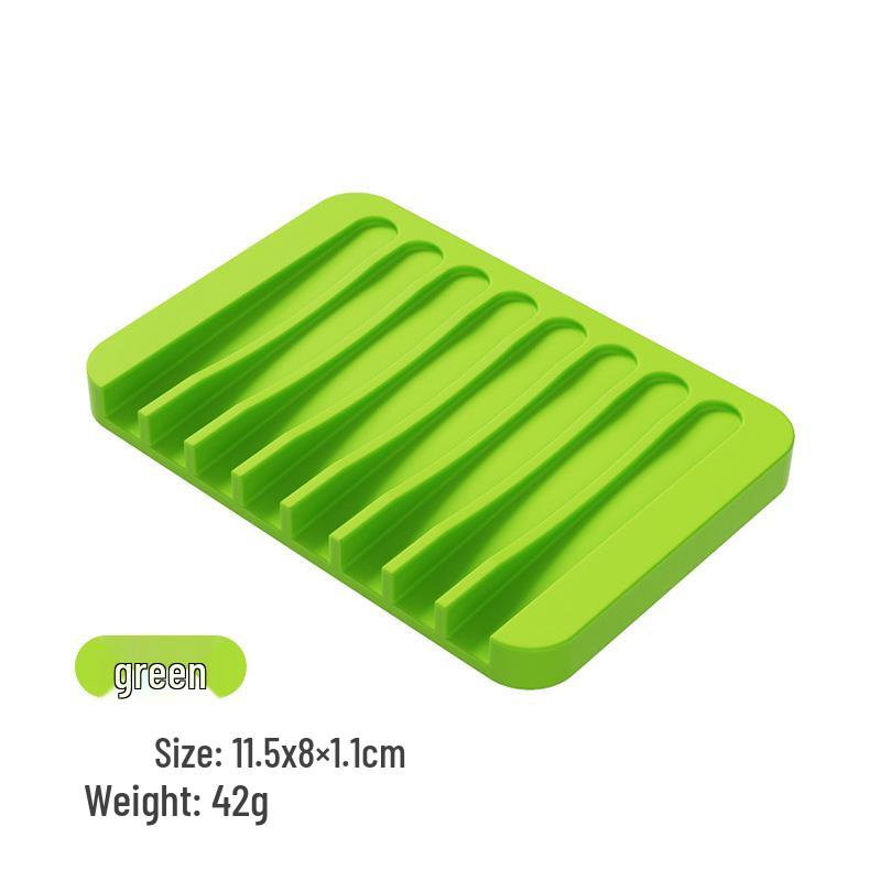 Silikon-Seifenschale im japanischen Stil: Kreatives Ablaufrinnen-Aufbewahrungsfach für Bad und Küche