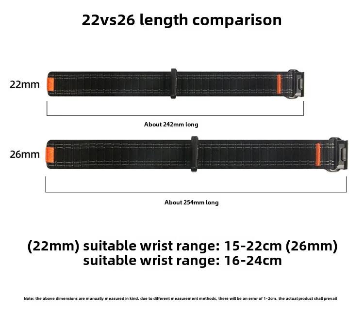 Fenix8 Watch Band For Garmin Fenix 8 51mm E 47mm 7 7X/Epix Pro/6 6X 5X Plus/Enduro 3 QuickFit 26/22mm Sport Nylon Strap Bracelet