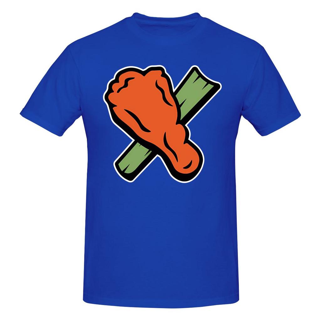 Buffalo Chicken Wing Drumstick And Celery Salt Style Tshirt Casual And Loose Full Texture Shirt