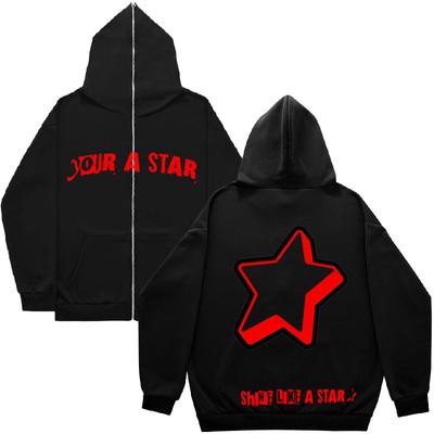 Halloween V-Star Vizion Cobweb Dark Hip Hop Gothic Harajuku Y2k Zip Up 90S Girls Boy Full Hoodie Vintage Chic Jacket Women Coat