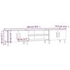 VidaXL Meuble TV blanc brillant 180x31,5x40 cm bois d'ingénierie 816266