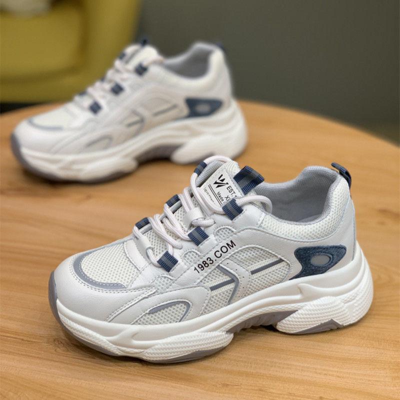 Dad Shoes Women Ins Tide, Spring and Autumn New Breathable Thick-soled Wear-resistant, Hong Kong Wind Fried Street Casual Sports Shoes