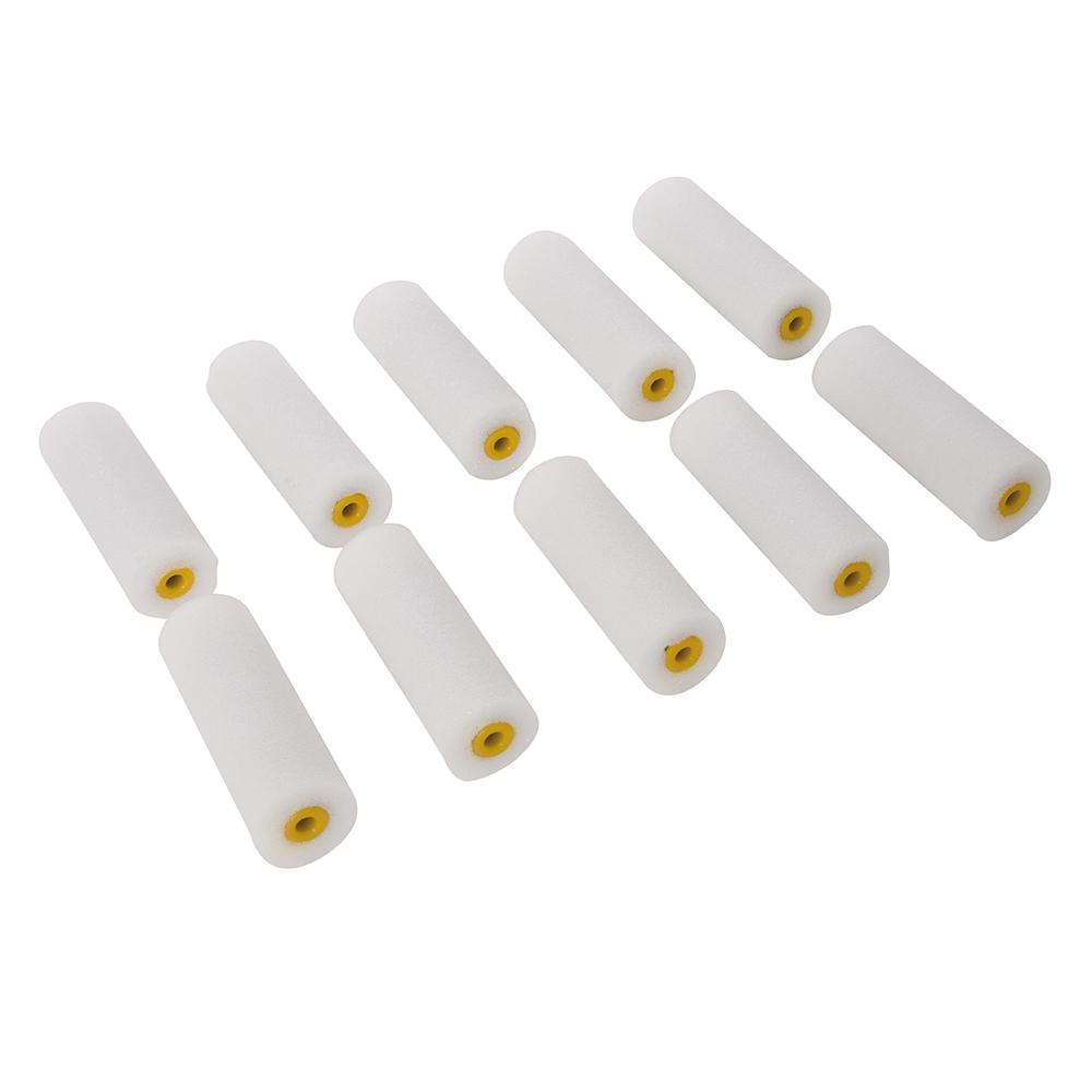 Silverline Gloss Mini Paint Roller Sleeve (Pack of 10)