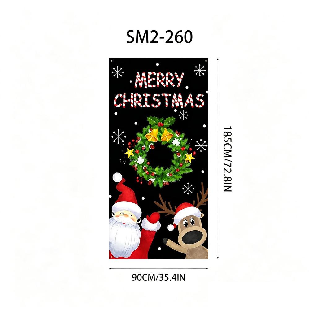 Santa Claus Christmas Hanging Cloth Background Decoration