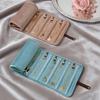 1PC Jewelry Storage Bag Multi Layer Earrings Necklace Organizer Portable Roll Up Design Travel Accessories Pouch