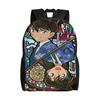 Detectives Conans Rucksack  College Knapsacks Male Unique Learner Bags Designer Cushy Rucksack Made with Attention to Detail
