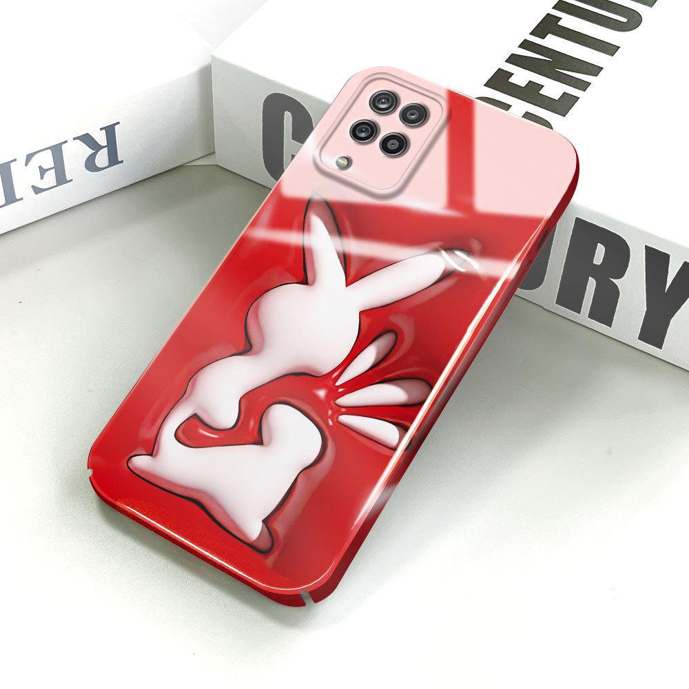 Etui na telefon z filmem all-inclusive, kreskówkowy modny design, twarda skorupa, pełne pokrycie, etui z ochroną aparatu dla Samsunga Xiaomi Poco Redmi Infinix Tecno